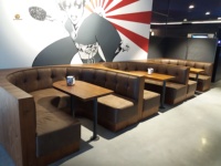 Banquette de restaurant personnalisée banquette de salle à manger en forme de U classique constructeur confortable café restaurant canapé banc meubles
