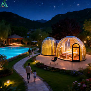 Casa Burbuja con Techo de Cielo Estrellado ANCSEM, Cabaña Prefabricada Tipo Domo, Suite de Glamping de Lujo para Estadías Cortas, Espacio de Vida Exterior Personalizado - Product Image 3