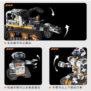 Kit de châssis de robot programmable en plastique Tuomu T2008 5 en 1, blocs de construction, jouet télécommandé pour garçons de 8 à 13 ans - Product Image 2