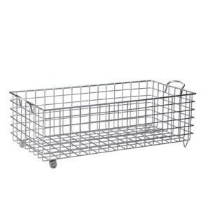 Stainless steel basket kitchen food serving vegetable metal storage basket