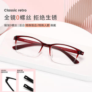 Monturas de Gafas Tr90 Rectangulares, Montura Completa, Ligeras, Unisex, Lentes de Resina, Origen Danyang - Product Image 5