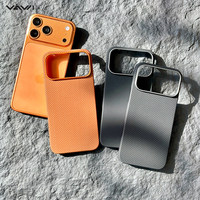Étui de téléphone en fibre d'aramide VAWI V-K01, coque magnétique en fibre de carbone pour iPhone 15 16 17 Pro Max pour Samsung S26 Ultra, étuis Android