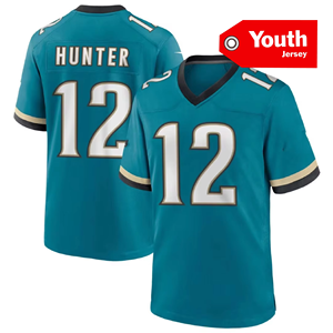 Jóvenes Florida Jerseys de fútbol americano de alta calidad Jacksonville Jerseys 12 Travis Hunter 16 Lawrence con logotipo - Product Image 3
