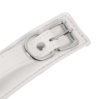 Esposas Blancas Para Restricciones BDSM Gear Set Y Tobilleras Puños Cuero BGO-0058