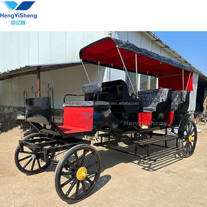 Carruaje de caballos eléctrico de lujo para novia, boda, turismo, cuatro ruedas, hecho de acero, transporte especial - Product Image 5