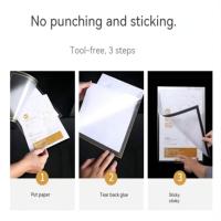 Cadre Photo A3 A4 A5 PVC Magnétique Autocollant, Présentoir Double Face pour Licence Commerciale et Affiche, Papier Magnétique