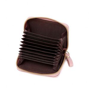 Portefeuille élégant pour cartes avec blocage RFID pour hommes et femmes, avec fermeture éclair multifonction en cuir - Product Image 3