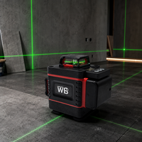Niveau laser vert 4D 16 lignes 360 degrés, auto-nivelant, outil de nivellement croisé pour l'installation de carreaux muraux et de sols, la construction
