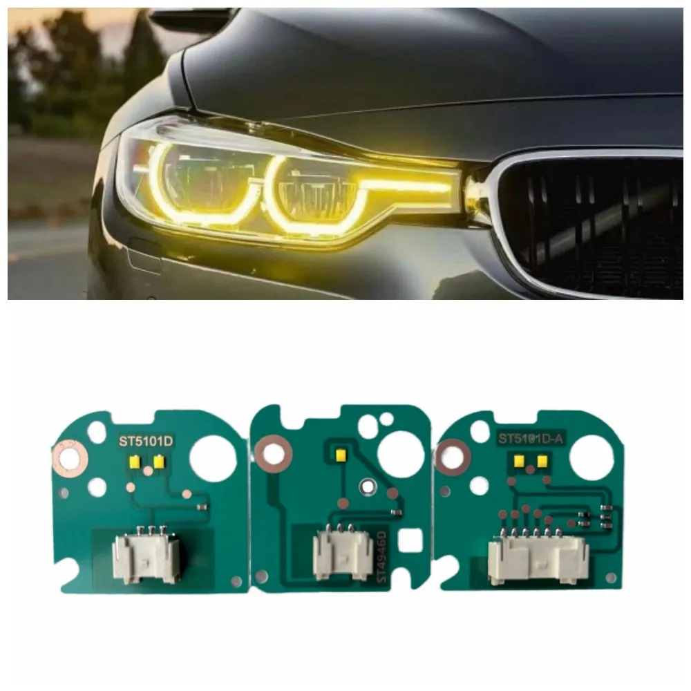 BMW F30 노란색 DRL 330i 340i 헤드라이트 LED DRL 모듈 63117419610 63117419615 대 한 새로운 CSL DRL LED 보드