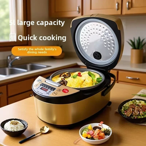 Cuisinière à <span class=keywords><strong>riz</strong></span> intelligente 5L avec minuterie, grande capacité pour 4-5 personnes, cuisinière à <span class=keywords><strong>riz</strong></span> multifonctionnelle programmable - Product Image 1