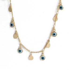 Vòng Cổ Kính Mắt Quỷ Màu Xanh Cổ Điển Rẻ Hơn Vòng Cổ Bùa Hộ Mệnh Bảo Vệ Chống Lại Ác/Nguy Hiểm/Bệnh Tật - Product Image 2