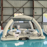 Plateforme flottante gonflable à prix d'usine, quai, île, équipement aquatique