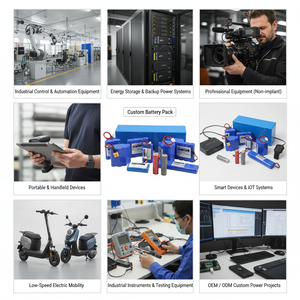 맞춤형 리튬 배터리 팩 OEM ODM |   18650 배터리 21700 배터리 리튬이온 <span class=keywords><strong>LiFePO4</strong></span> 솔루션 맞춤형 BMS 및 커넥터 핀 포함 - Product Image 3