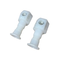 Fixations murales modernes pour toilettes, raccords universels, accessoires sanitaires pour lavabos de salle de bain, installation facile, plastique/nylon, garantie WDF 3 ans