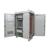 Armoire extérieure intégrée de distribution d'énergie des télécom IP55 IP65 avec l'électronique de climatiseur et la clôture d'instrument