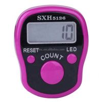 Compteur numérique de doigts de prière musulman Compteur numérique à main LED RUIZEINC