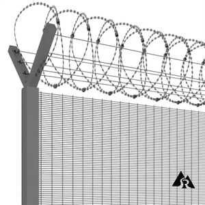 An ninh cao 358 sân an toàn Hàn lưới thép Chống Trộm Chống leo lên hàng rào mạ kẽm Hoàn thiện với dây sơn tĩnh điện - Product Image 3