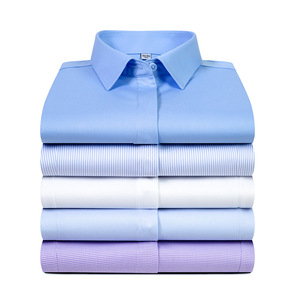 Chemises habillées <span class=keywords><strong>pour</strong></span> hommes en popeline 100% coton respirantes et infroissables <span class=keywords><strong>pour</strong></span> le bureau et les occasions formelles - Product Image 2