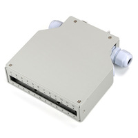 Boîtier métallique pour PLC, séparateur sur rail DIN, métal, 4, 6, 8, 12 cœurs, boîtier de terminaison fibre optique, port pigtail, panneau de brassage pré-câblé, simplexe, duplex