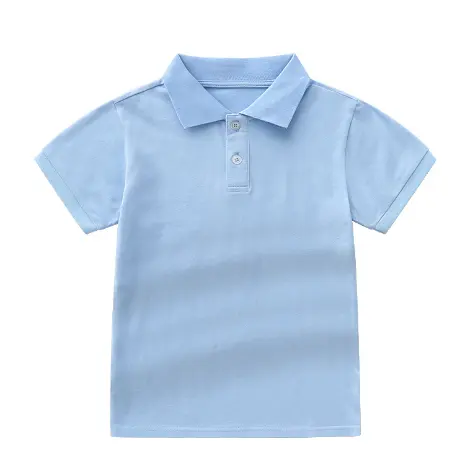 children summer short sleeve high quality polo shirt custom embroidery uniform cotton polo cotton wholesale sports polo shirts