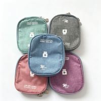 Trousse de Maquillage Vide, Sac de Rangement Médical d'Urgence, Imperméable, Portable, en Tissu Oxford, Organisateur pour Infirmière, Boîte à Maquillage