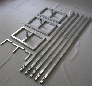 Rétractable <span class=keywords><strong>rideau</strong></span> de scène fond étagère fer épais et durable voile cadre de fond de mariage support support en fer forgé - Product Image 3