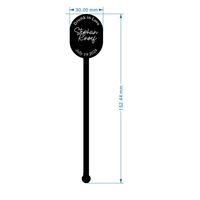 Toppers de verres en acrylique personnalisés, impression UV, agitateurs de cocktail pour mariage