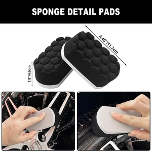 LQ260914 Kit de 7 brosses pour jantes de voiture, nettoyant pour pneus, brosse à poils doux pour jantes, tampon applicateur de brillance, accessoires de detailing, pour le nettoyage des roues - Product Image 6
