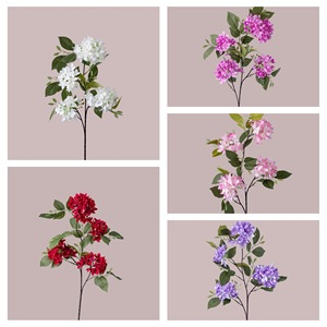 สปริงดรีมแคชเชอร์ดอกไม้ประดิษฐ์สีแดงสีขาวสีชมพูตกแต่งงานแต่งงานทำด้วยมือจัดดอกไม้สำหรับตกแต่งบ้าน - Product Image 3