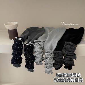 Daxiaojuan Aw Girls' <b>Pants</b> Elastic Pencil <b>Pants</b> Fleece <b>Lined</b> Long Leggings Polka Dot Winter Warm Kids <b>Pants</b> - Product Image 5