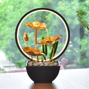 Mini Fontaine d'<span class=keywords><strong>Eau</strong></span> de Table Élégante en Métal, Fontaines Décoratives d'Intérieur et Fontaines à Fleurs DIY - Product Image 3