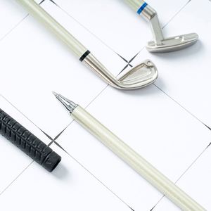 Ensemble de stylos de golf miniature pour cadeau promotionnel - 3 couleurs d'encre, anti-stress de bureau et idée de cadeau d'anniversaire original - Product Image 3