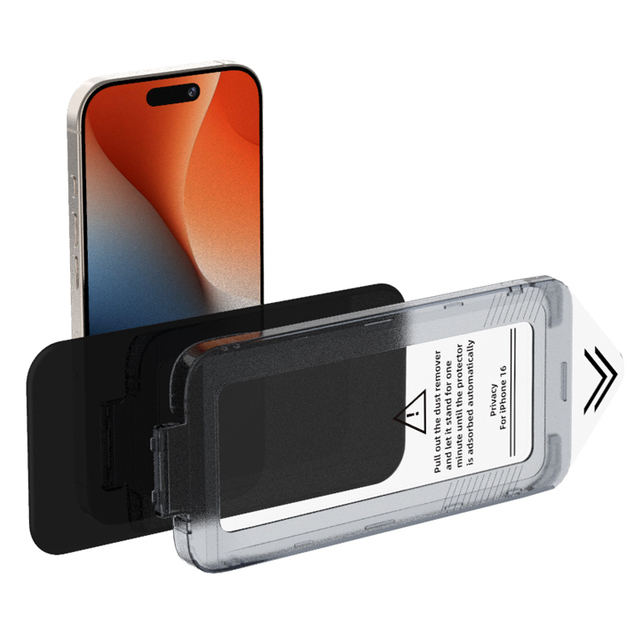Full Coverage Privacy for Iphone 14 15 16 Pro Max Plus for Iphone 13 Pro Max Screen Protector With Install Kit