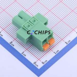 KF2EDGKNM-5.0-2P Plug-in Terminal Block P=5mm Connector Plug Screw Fixing 1x2P 5mm - Product Image 1