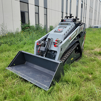 Mini-chargeuse compacte sur chenilles V1000 à accès étroit, 25 CV, moteur diesel Kubota, pour l'aménagement paysager de jardin
