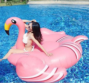 Cổ phiếu nhà máy <span class=keywords><strong>Flamingo</strong></span> hồ bơi đồ chơi nước bè nệm màu hồng 190cm nước nổi Inflatable <span class=keywords><strong>Flamingo</strong></span> - Product Image 2