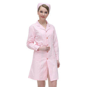 उच्च गुणवत्ता वाली प्रयोगशाला कोट सफेद प्रयोगशाला कोट सर्जिकल गाउन 100% कपास के कपड़े पहले डॉक्टरों और नर्सों के लिए पहले स्क्रब सूट - Product Image 3