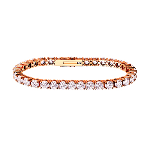 Tennis <strong>Bracelet</strong> 18K Gold Plated S925 Sterling <strong>Silver</strong> Custom Cz Moissanite Lab Grown Diamond Tennis Hand <strong>Bracelet</strong> for Women <strong>Men</strong> - Product Image 4