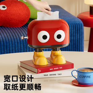 Elegante Dispensador de Papel Tisú de Patas Altas con Muelle de Elevación, para Sala de Estar, Escritorio, Almacenamiento Creativo, Impermeable y Conveniente - Product Image 2