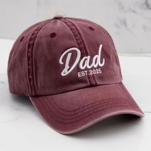 Gorra de Béisbol de Algodón Sin Estructura, Personalizable con Texto, Logotipo Bordado, Gorras Personalizadas para Papá - Product Image 4