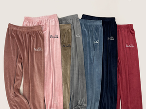 Pantalon femme île velours plus chaud doux corail polaire vêtements de nuit automne épais mode sueur - Product Image 3