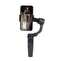 Stabilisateur de cardan portable pour téléphone portable 3-en-1 – Léger, avec support trépied intégré, télécommande sans fil et suivi du visage pour la vidéo
