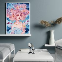 Peinture à l'huile pour enfants, par numéros, Art mural, Diy, salon, décoration de la maison, vente en gros,