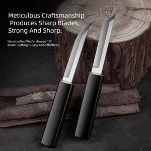 Cuchillo de Caza Doble HK Multiusos, Hoja Recta Superafilada, Funda de Acero Inoxidable, Mango de Plástico para Exteriores, DIY, OEM, 1 Año de Garantía - Product Image 3