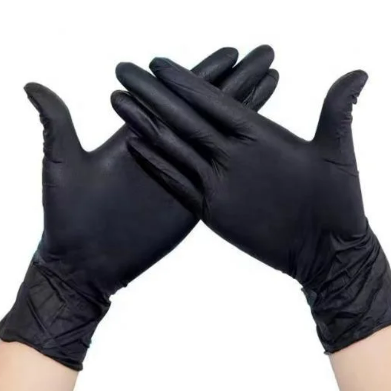 Latex черные татуировки перчатки, Фабричный пункт розничного сбыта; бактерии устойчивы