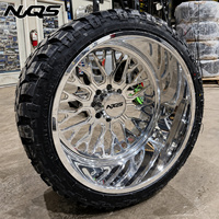 Jantes NJQS Super Single Polies Haute Brillance 8x6.5 10x225.75 20 22 24 26 Pouces Concaves pour Camions Chevy GMC Ford 450