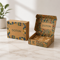 Boîte d'expédition en papier couché recyclé, écologique, personnalisable, pour cadeaux et artisanat, avec options de pelliculage brillant/mat et de revêtement UV