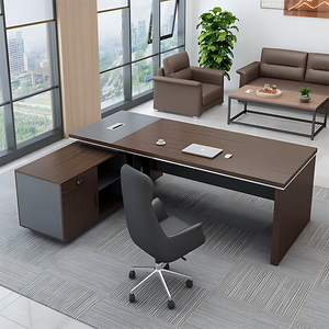 Conjunto de Escritorio Ejecutivo Moderno para CEO con Gabinete de Almacenamiento, Muebles de Oficina - Product Image 3