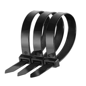 cable tie 500mm Plastic cable tie clips Black 8inch nylon PA66 cable ties