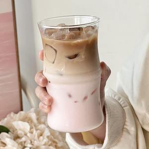 Mug à café en verre borosilicate haute résistance, créatif, anti-fuite, sans BPA, grande capacité, design mignon pour la maison, le bureau et les fêtes - Product Image 5